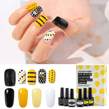 Lagunamoon Little Bee Collection 6PCS*8ML Kit Gel Nail Polish Yellow Color UV LED Soak Off Long Lasting Varnish Lacquer
Lagunamoon Little Bee Collection 6PCS*8ML Kit Gel Nail Polish Yellow Color UV LED Soak Off Long Lasting Varnish Lacquer