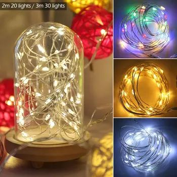 20/30 LED Fairy String Light Garland Christmas Decorations Lights for Room Copper Wire Fairy Light Christmas Decor Ornaments
20/30 LED Fairy String Light Garland Christmas Decorations Lights for Room Copper Wire Fairy Light Christmas Decor Ornaments