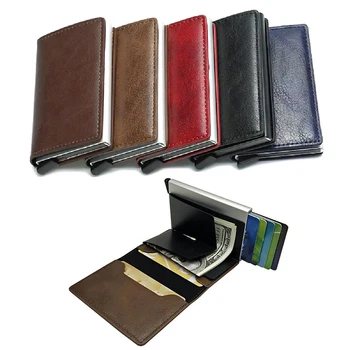 Multi-Function Credit Card Holder Leather Blocks Small Metal Wallet Wallet Unisex Casual Credit Card Solid No Zipper Fashion Bag
Multi-Function Credit Card Holder Leather Blocks Small Metal Wallet Wallet Unisex Casual Credit Card Solid No Zipper Fashion Bag