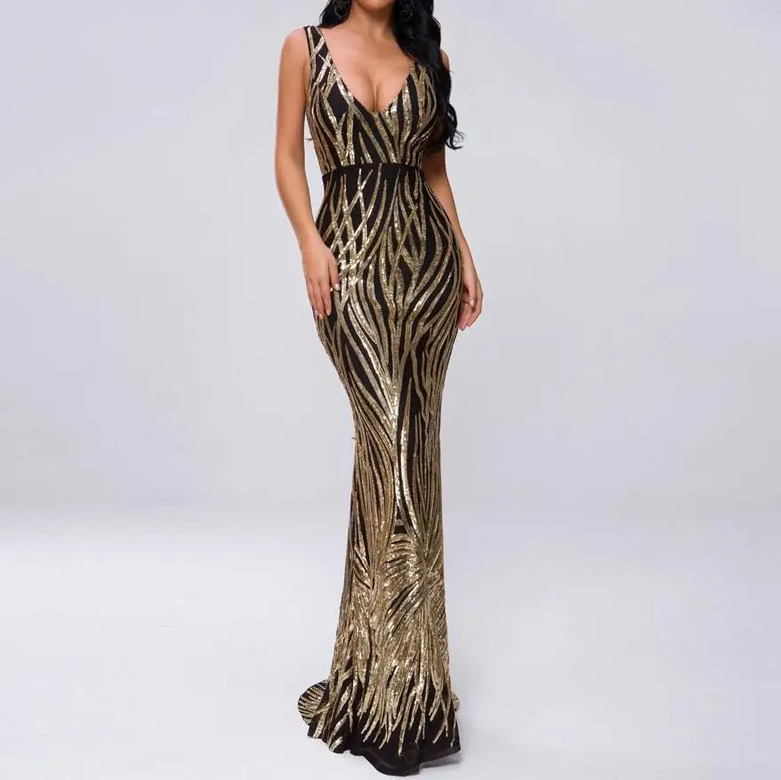 2020 Women Spring V Neck Long Dress Off Shoulder Geometry Backless Sequin Party Dress Female Elegant Vestdios Dress
2020 Women Spring V Neck Long Dress Off Shoulder Geometry Backless Sequin Party Dress Female Elegant Vestdios Dress