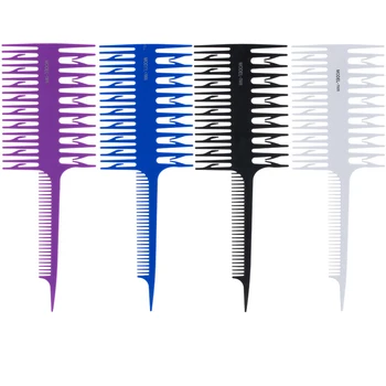 Hair Dyeing Comb Fish Bone Wide Tooth Comb Hair Coloring Highlighting Comb Hair Brush Hair Styling Tool Barber Salon Accessories
Hair Dyeing Comb Fish Bone Wide Tooth Comb Hair Coloring Highlighting Comb Hair Brush Hair Styling Tool Barber Salon Accessories