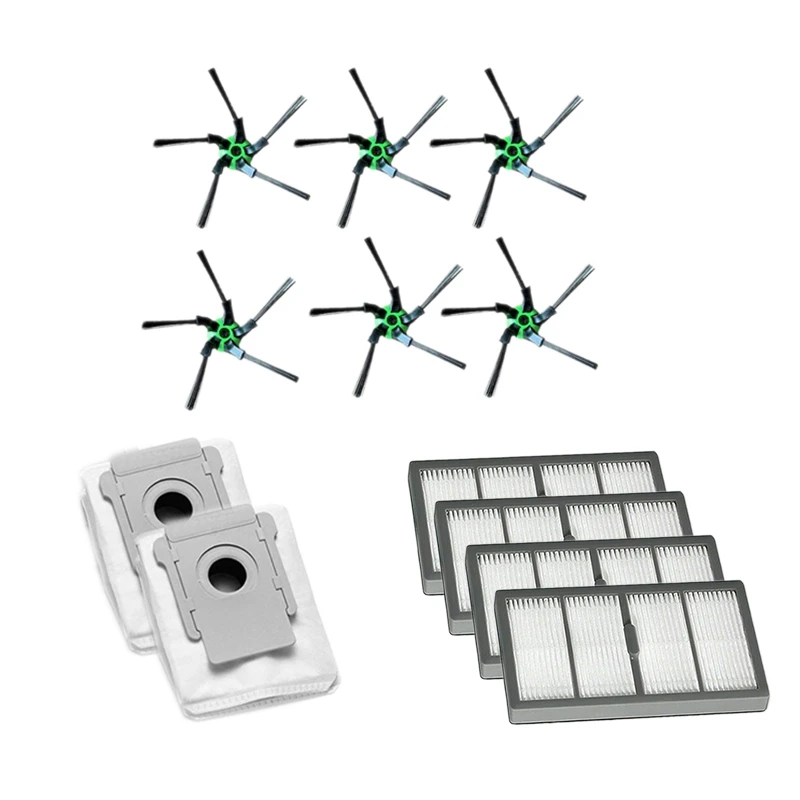 6 Side Brush + 4 Filter Suitable + 2 Dust Bag for IROBOT ROOMBA S9 S9+ Sweeping Robot Vacuum Cleaner Accessories
6 Side Brush + 4 Filter Suitable + 2 Dust Bag for IROBOT ROOMBA S9 S9+ Sweeping Robot Vacuum Cleaner Accessories