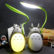 

My Neighbor Totoro Lamp Kawaii Cartoon LED Night Light USB Reading Table Desk Lámpar for Kids Gift Home Decor Novelty Lightings
