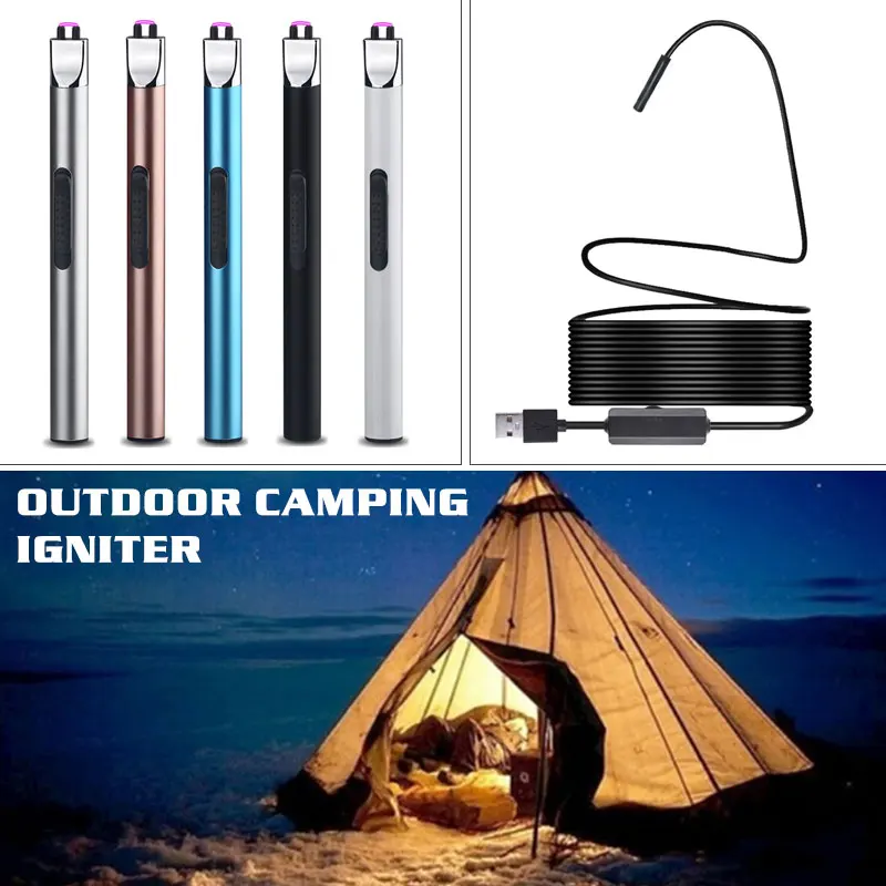 Ignition Plasma Arc Durable Practical Zinc Alloy Polymer Lithium Battery Electronic Cigarette Lighter Camping Windproof Kitchen
Ignition Plasma Arc Durable Practical Zinc Alloy Polymer Lithium Battery Electronic Cigarette Lighter Camping Windproof Kitchen