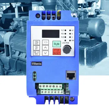 VFD Converter NF9100-1T-00150G Single-Phase to Three-Phase VFD Frequency Speed Controller AC220V 1.5KW
VFD Converter NF9100-1T-00150G Single-Phase to Three-Phase VFD Frequency Speed Controller AC220V 1.5KW