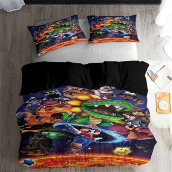 HELENGILI 3D Bedding Set Mario Print Duvet Cover Set Bedcloth with Pillowcase Bed Set Home Textiles #MLA-17
HELENGILI 3D Bedding Set Mario Print Duvet Cover Set Bedcloth with Pillowcase Bed Set Home Textiles #MLA-17