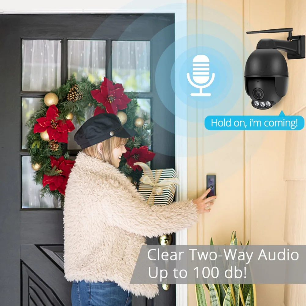 IP Camera 2MP 1080P 5X Optical Zoom Wifi PTZ Waterproof Motion Detection Night Vision for Home OUJ99
IP Camera 2MP 1080P 5X Optical Zoom Wifi PTZ Waterproof Motion Detection Night Vision for Home OUJ99