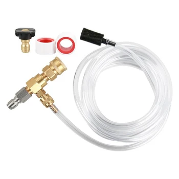 Adjustable Chemical Injector Pump Head 3/8 Quick Insert Kit For Pressure Washer 5 Meters Long Hose High Pressure Washer
Adjustable Chemical Injector Pump Head 3/8 Quick Insert Kit For Pressure Washer 5 Meters Long Hose High Pressure Washer