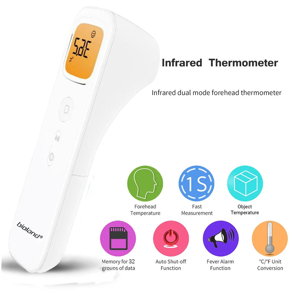 IR Thermometer Infrared Digital LCD Body Measurement Forehead Infrared Thermometer Non-Contact Adult Body Fever Termometro
IR Thermometer Infrared Digital LCD Body Measurement Forehead Infrared Thermometer Non-Contact Adult Body Fever Termometro