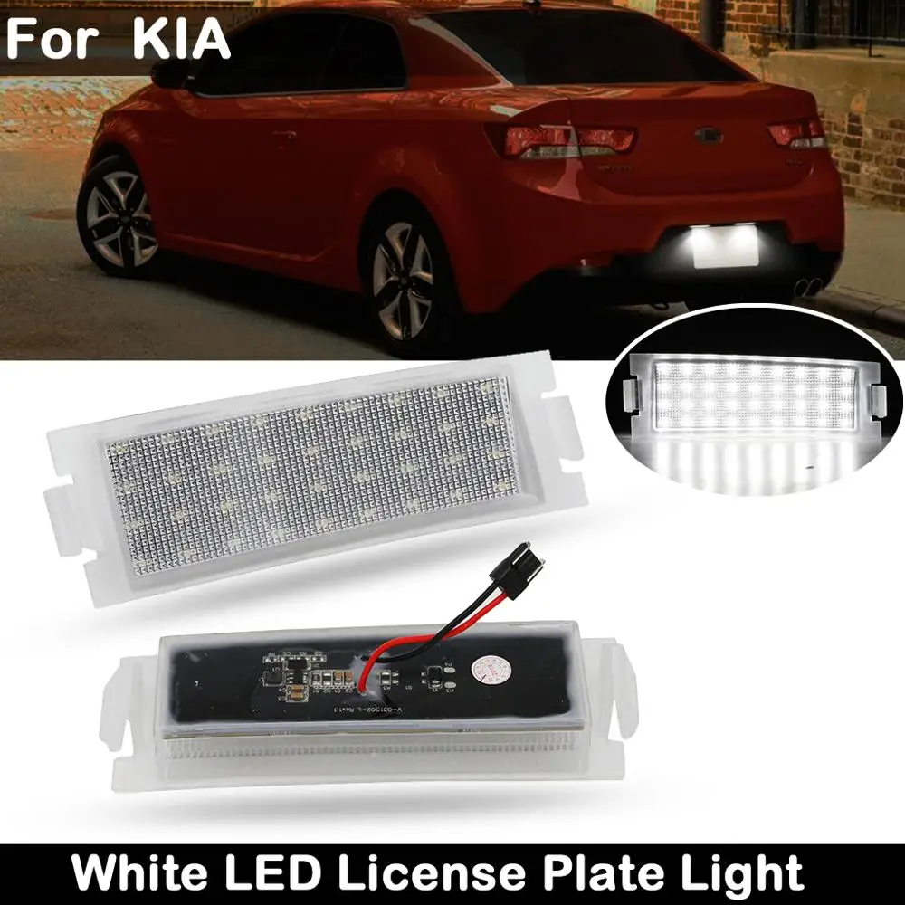 2Pcs For KIA Forte Koup 2009-2017 High Brightness White LED License Plate Light Number Plate Lamp
2Pcs For KIA Forte Koup 2009-2017 High Brightness White LED License Plate Light Number Plate Lamp
