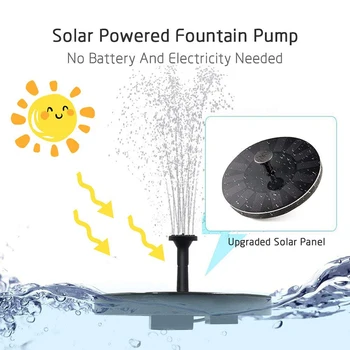 Movable fountain Solar Powered Bath Fountain Pump Panel Kit Water Pump for Pond Pool Garden Floating fountain
Movable fountain Solar Powered Bath Fountain Pump Panel Kit Water Pump for Pond Pool Garden Floating fountain