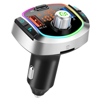 Car Bluetooth 5.0 Wireless FM Transmitter,Quick Charge with Dual USB, PD3.0 Output, Support USB and TF Card MP3 Player
Car Bluetooth 5.0 Wireless FM Transmitter,Quick Charge with Dual USB, PD3.0 Output, Support USB and TF Card MP3 Player