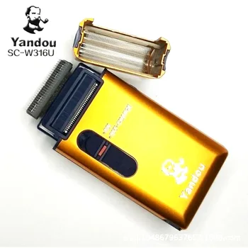 Yandou SC-W301U Electric Shaver Reciprocating Floating Razor Rechargeable Golden Long Life Men's Razor Beard Sideburns Trimmer
Yandou SC-W301U Electric Shaver Reciprocating Floating Razor Rechargeable Golden Long Life Men's Razor Beard Sideburns Trimmer
