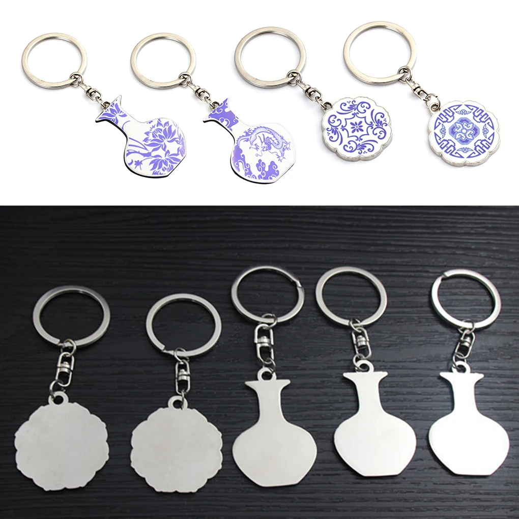 Blue And White Porcelain Bottle Style Keychain Chinese Elements Zinc Alloy Pendant Keyring Key Holder Decor Accessories
Blue And White Porcelain Bottle Style Keychain Chinese Elements Zinc Alloy Pendant Keyring Key Holder Decor Accessories