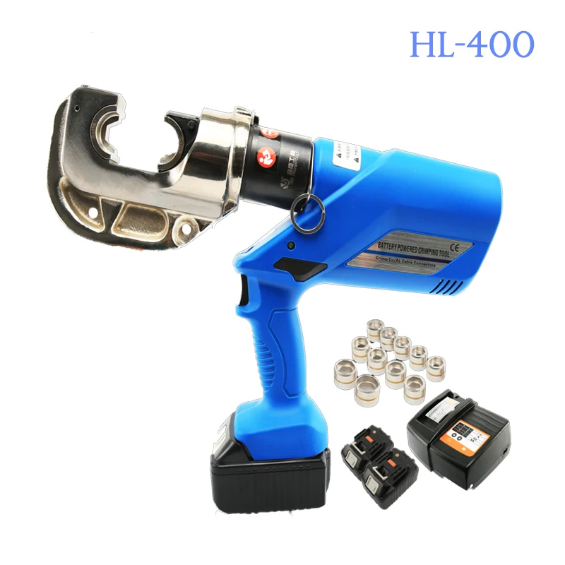 1PC HL-400 Rechargeable Hydraulic Pliers Machine 18V Electric Hydraulic Crimping Tools Battery Powered Wire Crimpers Machine
1PC HL-400 Rechargeable Hydraulic Pliers Machine 18V Electric Hydraulic Crimping Tools Battery Powered Wire Crimpers Machine