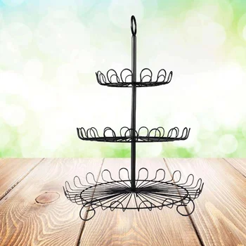 1 Pc Three-layer Fruit Plate Spray Paint Iron Art Round Cake Display Stand Party Serving Platter for Wedding Anniversary Banquet
1 Pc Three-layer Fruit Plate Spray Paint Iron Art Round Cake Display Stand Party Serving Platter for Wedding Anniversary Banquet