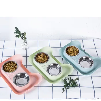 Pet Accessories Dog Bowls Double Food Water Feeder Stainless Steel Pet Drinking Dish Feeder Cat Puppy Feeding Supplies Small Dog 
Pet Accessories Dog Bowls Double Food Water Feeder Stainless Steel Pet Drinking Dish Feeder Cat Puppy Feeding Supplies Small Dog