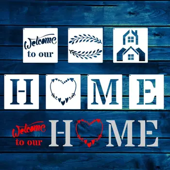 Set of 10 6x6 Inch \"WELCOM.E TO OUR HOME\" Reusable PET Stencil Mandala Stencil B95C
Set of 10 6x6 Inch \"WELCOM.E TO OUR HOME\" Reusable PET Stencil Mandala Stencil B95C