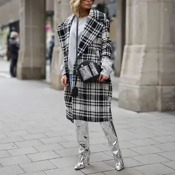 Hot Sale 2019 Autumn Winter Trench Plaid Fashion Full Coats Women Turn-Down Collar Streetwear Pockets X-Long Overcoat Jacket
Hot Sale 2019 Autumn Winter Trench Plaid Fashion Full Coats Women Turn-Down Collar Streetwear Pockets X-Long Overcoat Jacket