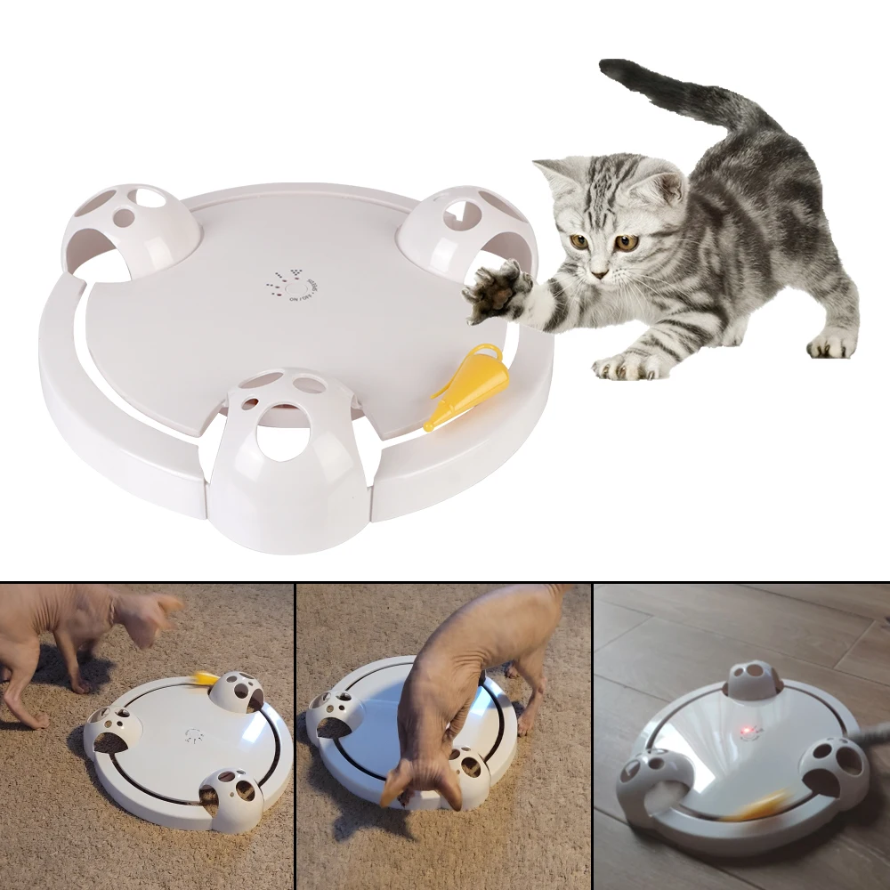 Catching Mouse Turntable Pet Supplies Pet Interactive Puzzle Game Play Cat Entertainment Toys Electric Funny Cat Stick
Catching Mouse Turntable Pet Supplies Pet Interactive Puzzle Game Play Cat Entertainment Toys Electric Funny Cat Stick