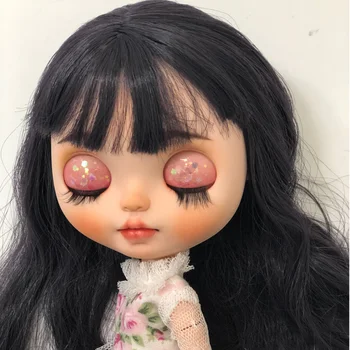 Blyth Doll NBL 1/6 BJD Customized Face,big eyes doll makeup Ball Jointed Doll with wig with painted Sleep eyes 2.5.5 
Blyth Doll NBL 1/6 BJD Customized Face,big eyes doll makeup Ball Jointed Doll with wig with painted Sleep eyes 2.5.5
