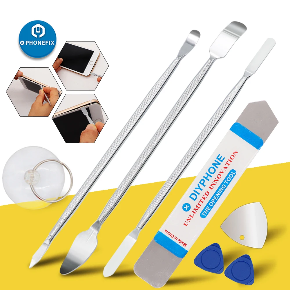 8 In 1 Universal Mobile Phone Repair Steel Spudger Pry Opening Tool for iPhone Samsung Cellphone Laptop Tablet Hand Tool Set
8 In 1 Universal Mobile Phone Repair Steel Spudger Pry Opening Tool for iPhone Samsung Cellphone Laptop Tablet Hand Tool Set