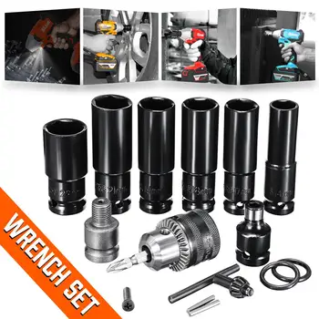 Impact Socket Set Universal Accessories For Electric Impact Wrench Sleeves Batch Head Drill Chuck For Wrench Adapter Hand Tool
Impact Socket Set Universal Accessories For Electric Impact Wrench Sleeves Batch Head Drill Chuck For Wrench Adapter Hand Tool