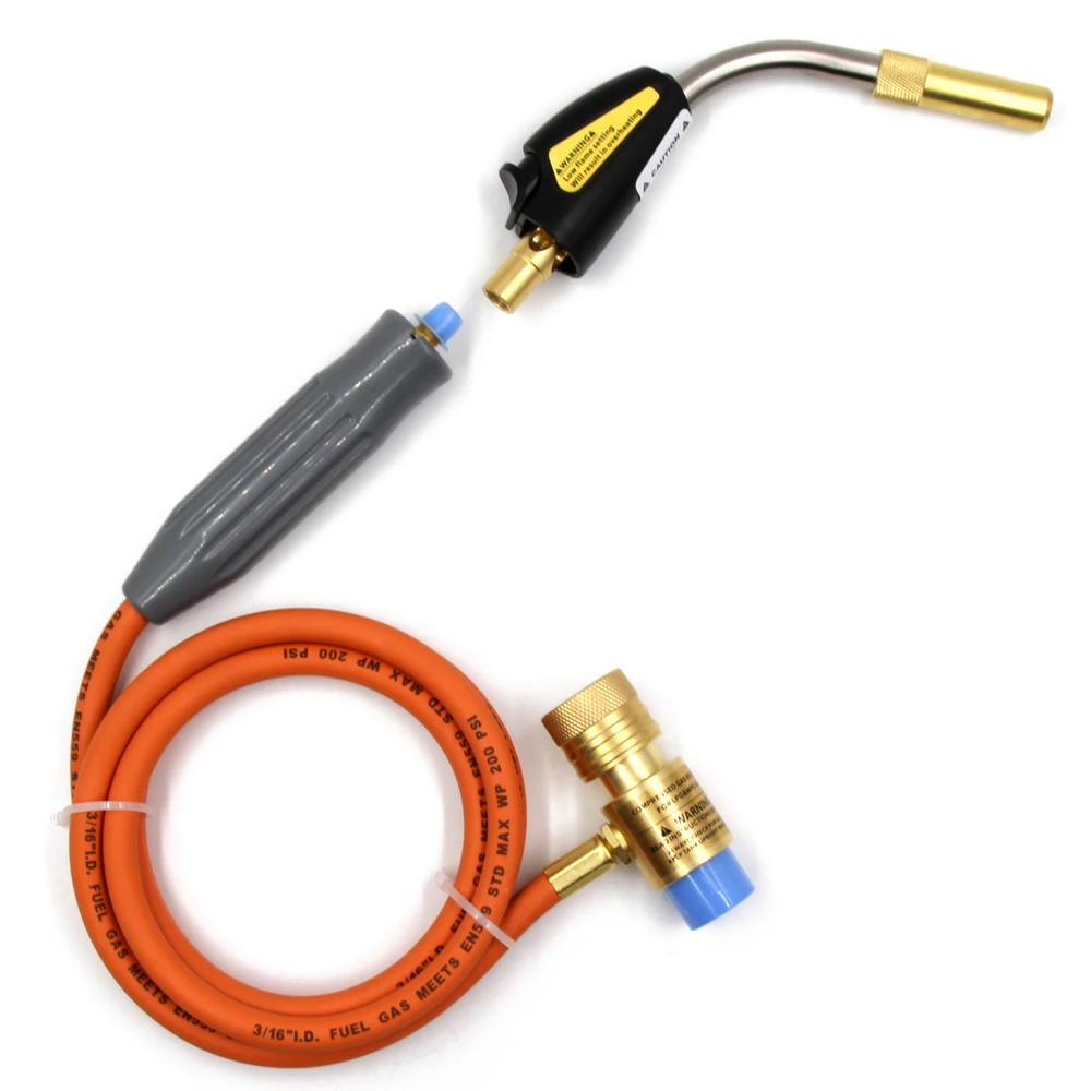 Hot New Welding Equipment Mapp Welding Propane Torch with Self Ignition Trigger and 1.5m Hose Fit for BBQ Food Heating Jewelry S
Hot New Welding Equipment Mapp Welding Propane Torch with Self Ignition Trigger and 1.5m Hose Fit for BBQ Food Heating Jewelry S