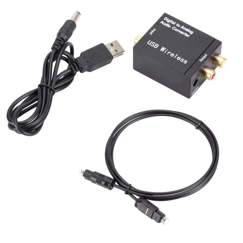 Bluetooth Digital to Analog Audio Optical Fiber Coaxial Signal DAC Spdif Stereo 3.5MM Jack 2*RCA Amplifier Decoder | Электроника