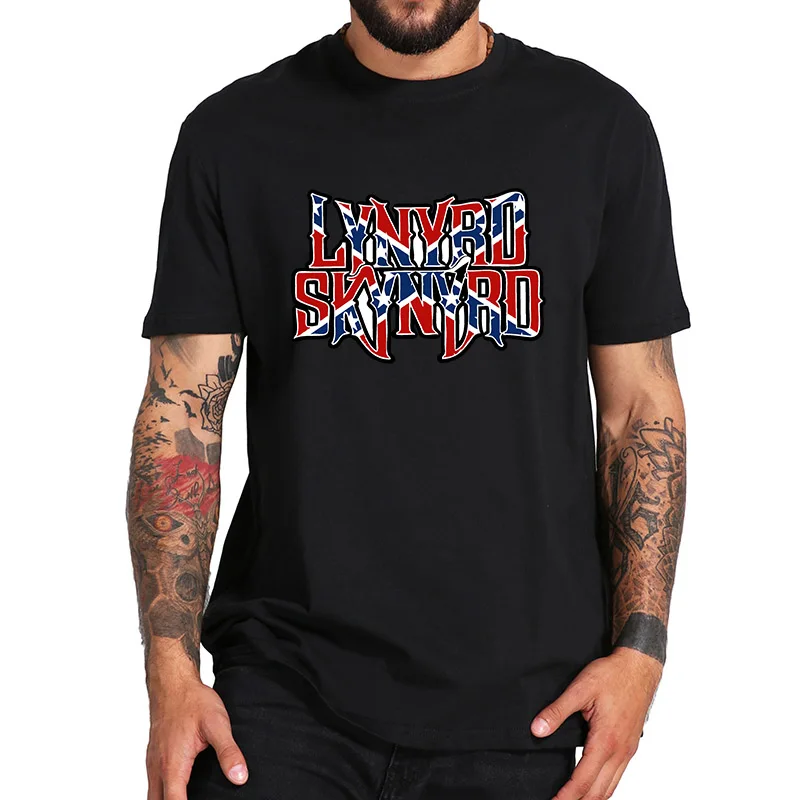 EU Size 100% Cotton T Shirt Lynyrd Skynyrd Rock Band Logo Letter Print Design Tops Comfortable Soft Round Neck Casual Tee Shirts
EU Size 100% Cotton T Shirt Lynyrd Skynyrd Rock Band Logo Letter Print Design Tops Comfortable Soft Round Neck Casual Tee Shirts