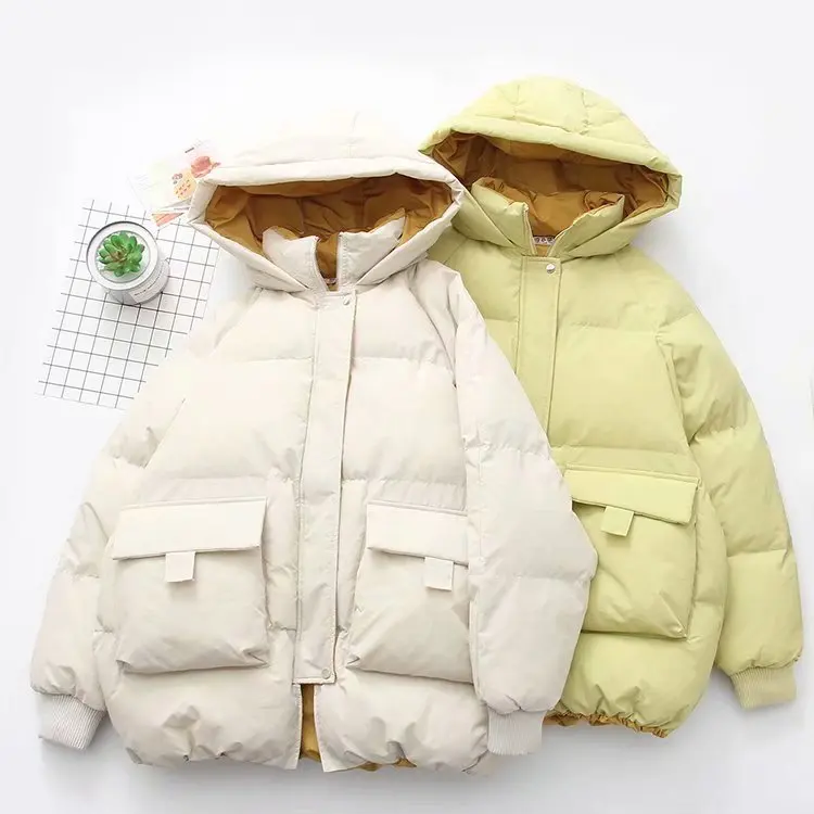 Korean-style Fall And Winter Clothes New Style Stand Collar Hooded Mid-length down Feather Cotton Jacket Raglan Sleeve Cotton-pa
Korean-style Fall And Winter Clothes New Style Stand Collar Hooded Mid-length down Feather Cotton Jacket Raglan Sleeve Cotton-pa