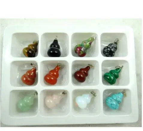 Natural Quartz crystal Turquoises tiger eye aventurine gourd pendant for diy jewelry making necklace Accessories 12PCS A3
Natural Quartz crystal Turquoises tiger eye aventurine gourd pendant for diy jewelry making necklace Accessories 12PCS A3