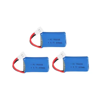 3.7V 200mAh LiPo Battery for Syma X4 X11 X13 RC Quadcopter Drone Parts 3.7V Rechargeable Li-polymer Battery 752025 1-10pcs
3.7V 200mAh LiPo Battery for Syma X4 X11 X13 RC Quadcopter Drone Parts 3.7V Rechargeable Li-polymer Battery 752025 1-10pcs