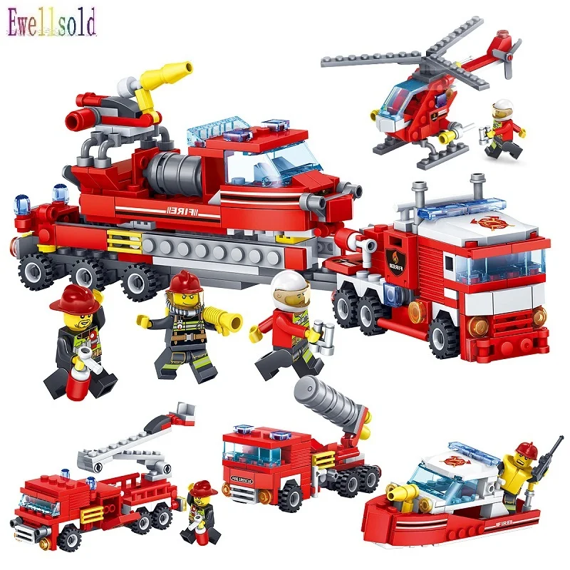 Ewellsold 348pcs Fire Fighting Car Helicopter Boat Model Building Blocks City Firefighter Figures Trucks Bricks Childre
Ewellsold 348pcs Fire Fighting Car Helicopter Boat Model Building Blocks City Firefighter Figures Trucks Bricks Childre