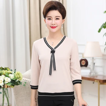 Bottoming Shirt Middle Age Mother T-Shirts 2020 Spring Fall New Plus Size Women Stripe Tops Loose Pullover Female Tshirt
Bottoming Shirt Middle Age Mother T-Shirts 2020 Spring Fall New Plus Size Women Stripe Tops Loose Pullover Female Tshirt