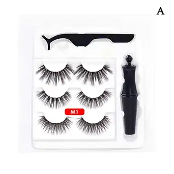 Magnetic 3D Mink False Eyelashes & Liquid Eyeliner Makeup Set Long-lasting Tool Kit Eye Lashes to Waterproof Magnetic Wear D5Z4
Magnetic 3D Mink False Eyelashes & Liquid Eyeliner Makeup Set Long-lasting Tool Kit Eye Lashes to Waterproof Magnetic Wear D5Z4