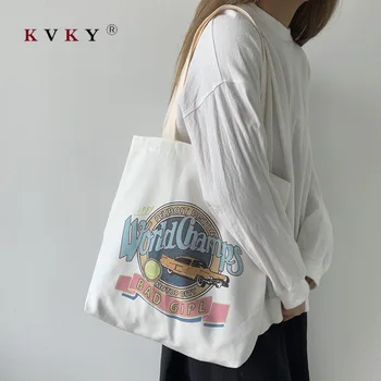 Women Large Capacity Cotton Bags Ladies Shopping Canvas Bag Female Folding Shoulder Bag Handbag Tote Letter Printing Canvas Bags 
Women Large Capacity Cotton Bags Ladies Shopping Canvas Bag Female Folding Shoulder Bag Handbag Tote Letter Printing Canvas Bags