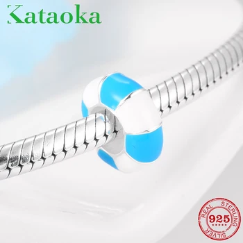Hot sale 925 Sterling Silver Blue swim Ring enamel Stopper spacer beads fit Original Pandora Charms Bracelet Jewelry making 
Hot sale 925 Sterling Silver Blue swim Ring enamel Stopper spacer beads fit Original Pandora Charms Bracelet Jewelry making