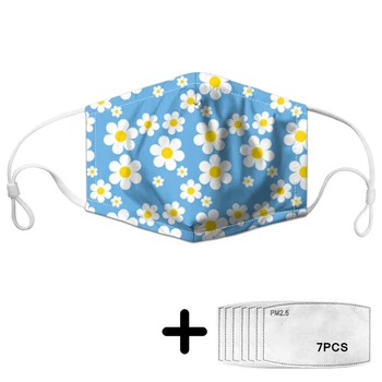 Fashion Pretty Daisy Printing Women Daily Outing Mask with PM2.5 Filters Masks on Face Ladies Girls Reusable Mascarillas Custom
Fashion Pretty Daisy Printing Women Daily Outing Mask with PM2.5 Filters Masks on Face Ladies Girls Reusable Mascarillas Custom