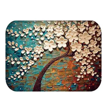 

Life Tree Anti-slip Mediterranean Bath mat Bathroom kitchen bedroon floor mat Home Entrance Rugs kids prayer mat 40*60cm DD268