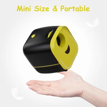 Mini LED Video Projector Support 1080P HD Source Playing 50000 Hours with Remote Control for Laptop PC TV Gift for Kids Friends
Mini LED Video Projector Support 1080P HD Source Playing 50000 Hours with Remote Control for Laptop PC TV Gift for Kids Friends