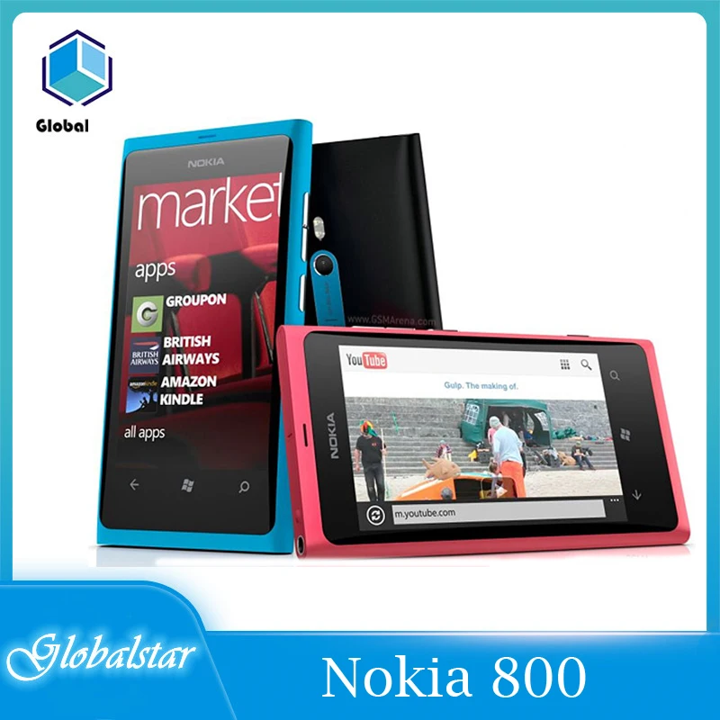 Nokia Lumia 800 Refurbished Original moblic phones 3G WIFI GPS 8MP Camera 16GB Unlocked Windows Mobile Phone Cheap Cell phone | Мобильные
