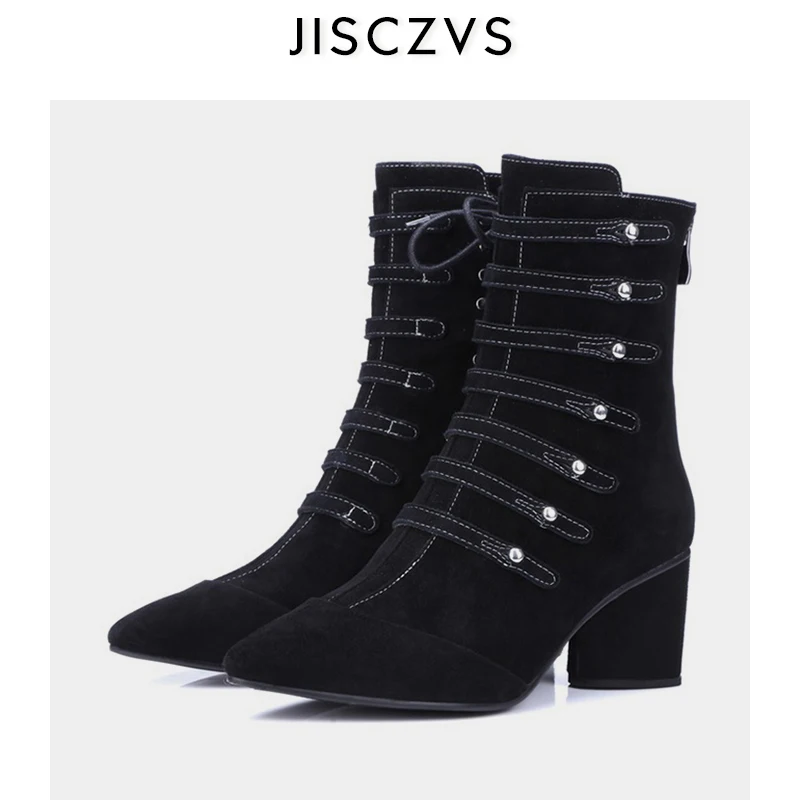 Leather Boots Women Genuine Pointed Toe Mid Heel Ankle Boots Thick Square Heel Slip On Western Boots Cowboy Boots Women 2019 New
Leather Boots Women Genuine Pointed Toe Mid Heel Ankle Boots Thick Square Heel Slip On Western Boots Cowboy Boots Women 2019 New