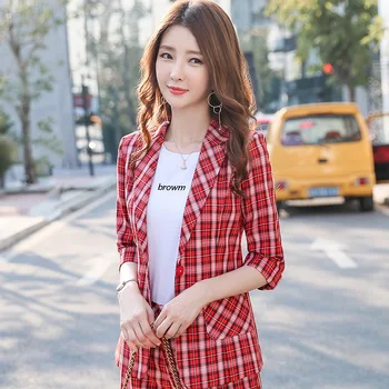 Red Grid England Wind Small Suit Coat Female 2020 Season Slim Fit Leisure Suit Suit Chao
Red Grid England Wind Small Suit Coat Female 2020 Season Slim Fit Leisure Suit Suit Chao