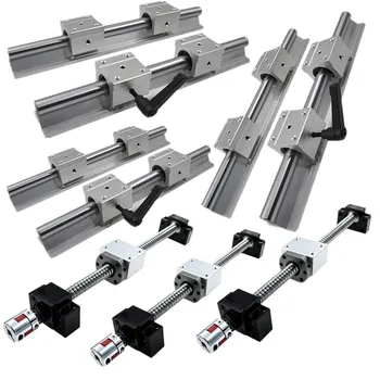 cnc set 3 ballscrews SFU1605 sfu1610 RM1605 350/750/1150mm + 6 SBR16 linear rail ble slide block sbr16uu + BK/BF12+xB couplers
cnc set 3 ballscrews SFU1605 sfu1610 RM1605 350/750/1150mm + 6 SBR16 linear rail ble slide block sbr16uu + BK/BF12+xB couplers