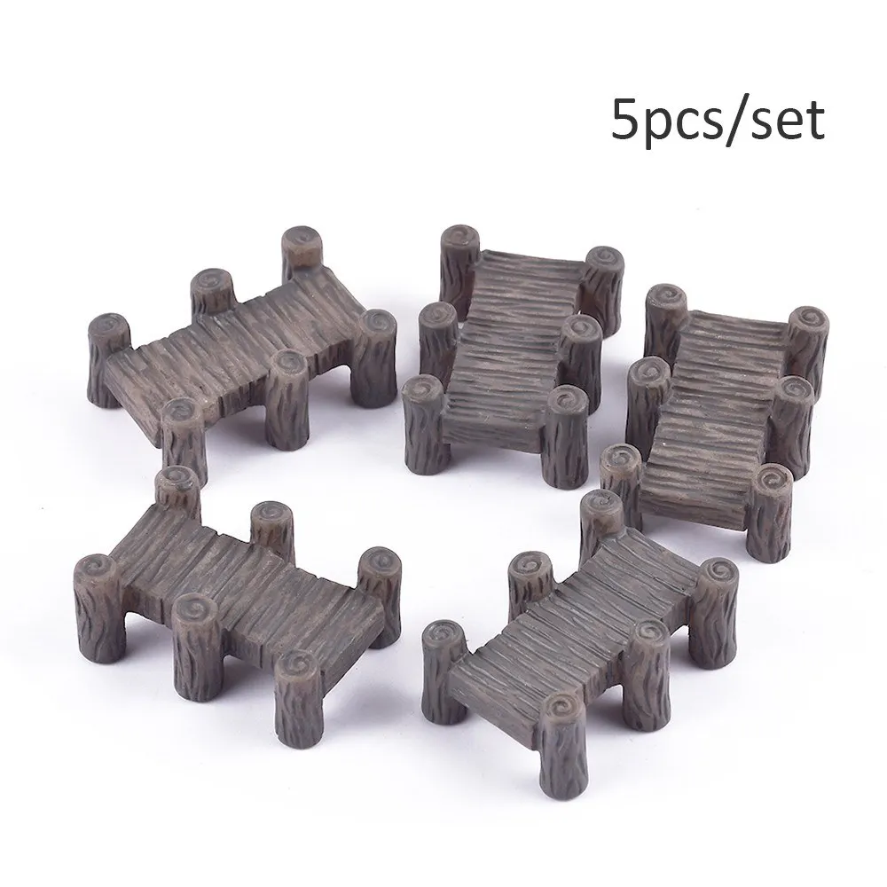 5pcs/set Mini Wooden Bridge Fairy Garden Resin DIY Craft Ornaments Miniatu Mini Bridge Mini Ature Terrarium
5pcs/set Mini Wooden Bridge Fairy Garden Resin DIY Craft Ornaments Miniatu Mini Bridge Mini Ature Terrarium