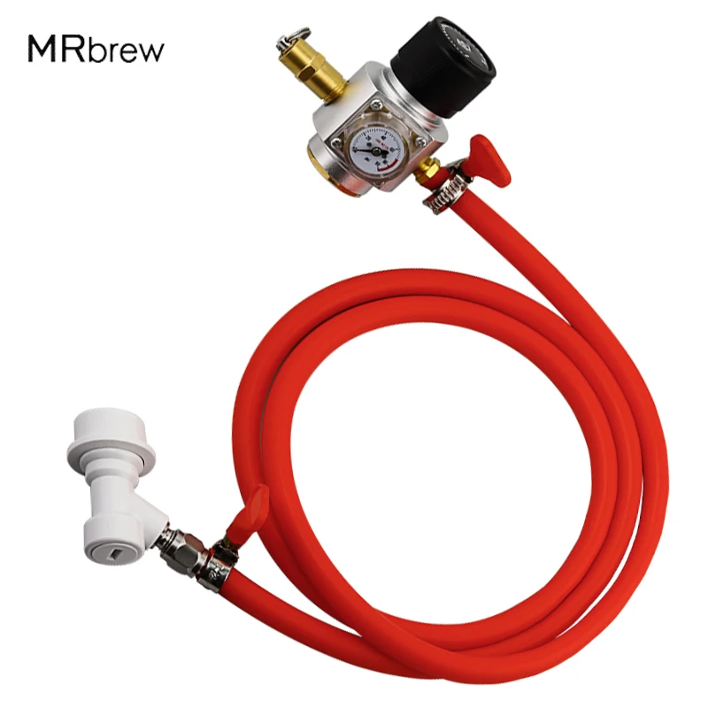 Home Brew Beer Gas Line Assembly, 5/16" PVC Gas Carbonation Hose,0-90psi Co2 Regulator With Ball Lock&Clamps For Co2 Gas Bottle
Home Brew Beer Gas Line Assembly, 5/16" PVC Gas Carbonation Hose,0-90psi Co2 Regulator With Ball Lock&Clamps For Co2 Gas Bottle