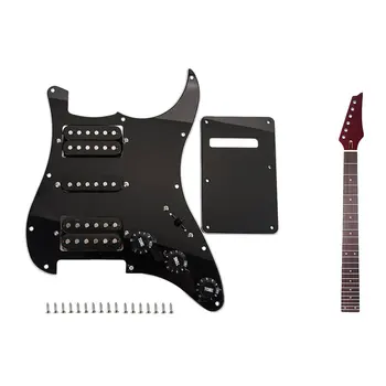 24 Frets New Replacement Maple Neck Rosewood Fretboard Fingerboard Red & Black Wired Plate Pickguard Humbuckers 
24 Frets New Replacement Maple Neck Rosewood Fretboard Fingerboard Red & Black Wired Plate Pickguard Humbuckers
