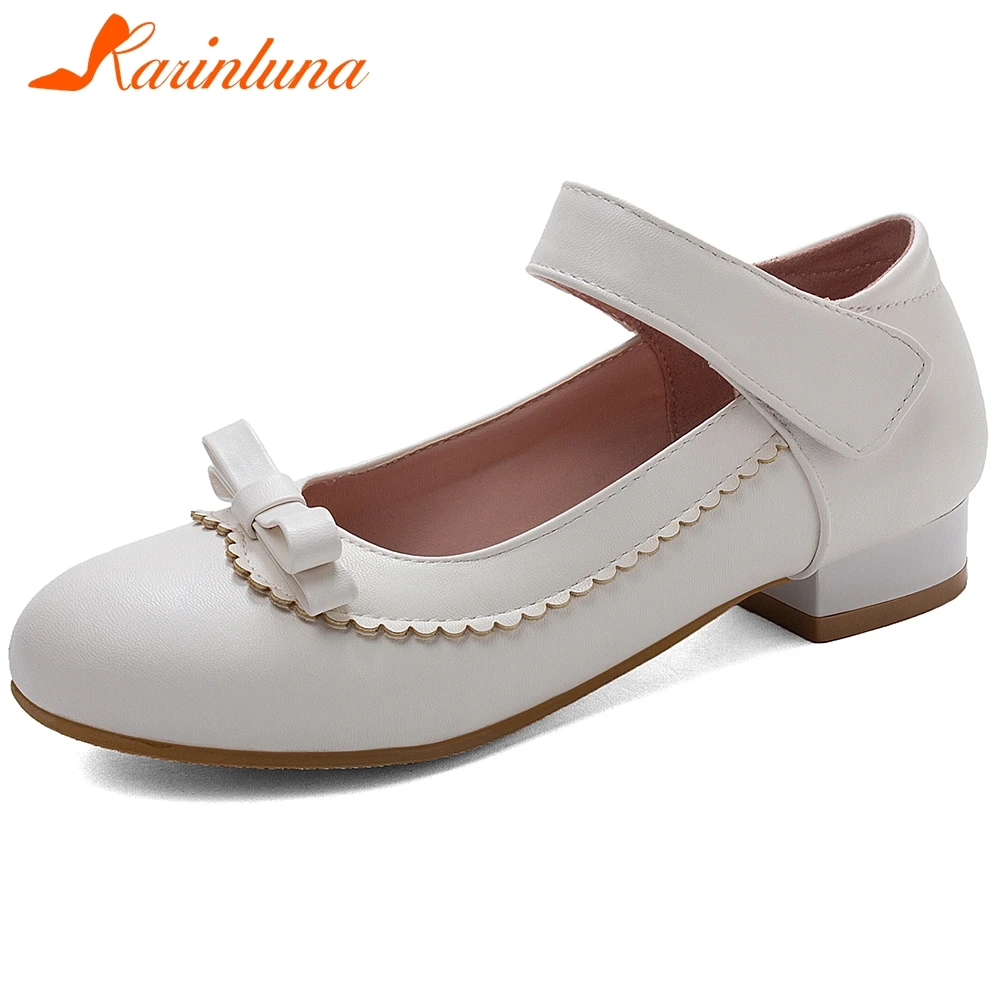 Karinluna New Fashion 2020 Large Size 30-43 Mary Janes Pumps Woman Shoes Women Hook&Loop Chunky Heels Pumps Women Shoes 
Karinluna New Fashion 2020 Large Size 30-43 Mary Janes Pumps Woman Shoes Women Hook&Loop Chunky Heels Pumps Women Shoes