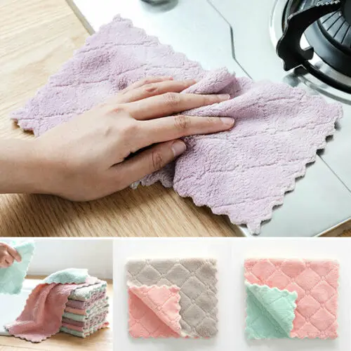 Terry Cotton Tea Towels Set Kitchen Absorbent Resistance Dish Towel Cleaning Dishcloth Rags Microfiber
Terry Cotton Tea Towels Set Kitchen Absorbent Resistance Dish Towel Cleaning Dishcloth Rags Microfiber